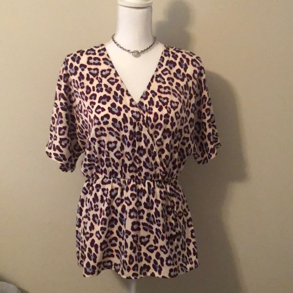 A NEW DAY Leopard Print Blouse